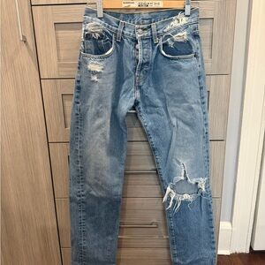 Carmar Light Blue Distressed Jeans